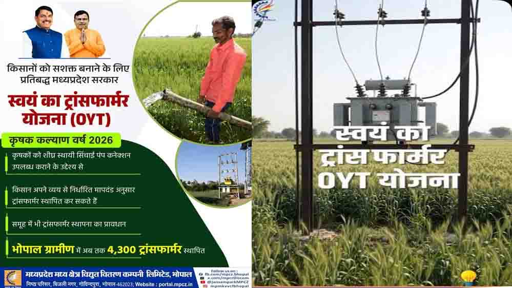 किसानों के लिए राहत: ओवायटी योजना से मिला स्थायी बिजली कनेक्शन, बिजली खर्च में होगी बड़ी बचत